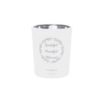 Gepersonaliseerde Waxinelichtjes Blessed wit