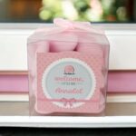 Snoepbedankjes "Welcome Little Girl" met Naam