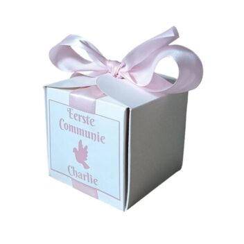 Gepersonaliseerde Snoepdoosjes Communie Roze