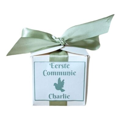 Gepersonaliseerde Snoepdoosjes Communie Groen 2