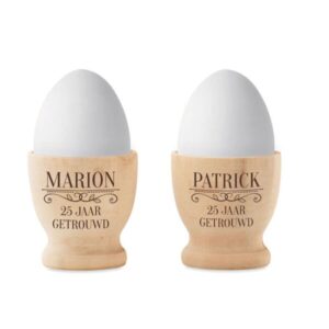 Gegraveerde Eierdopjes - [X jaar] Getrouwd