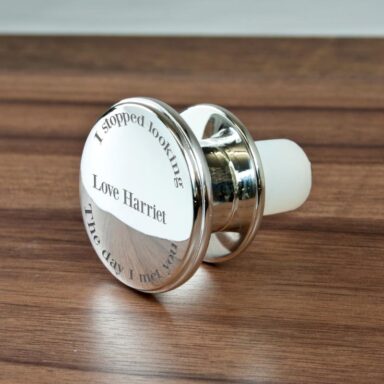 Gegraveerde 'You're the One' Wijnfles-stopper