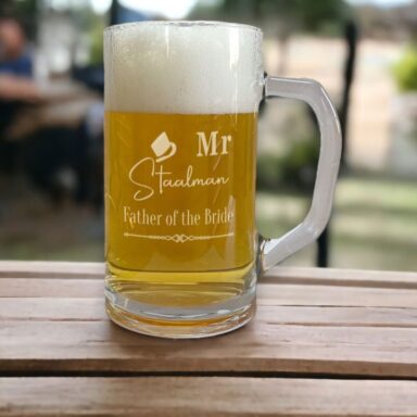 Gegraveerd Bierglas - Father of the Bride