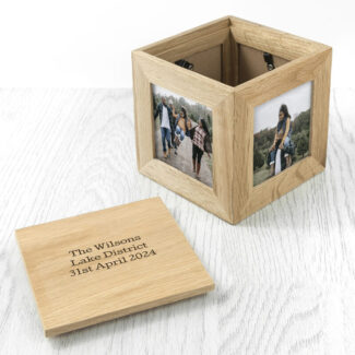 Gepersonaliseerde Houten Fotokubus 2