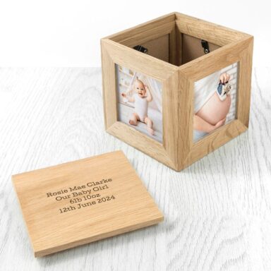 Houten Fotokubus Baby