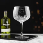 Gepersonaliseerd gin & tonic glas voor getuige
