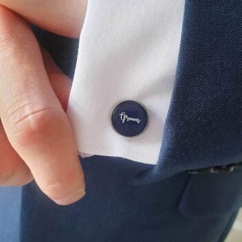 Groom Manchetknopen Navy
