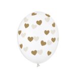 Sterke ballonnen met gouden hartjes
