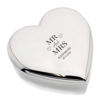 Ringen doos Mr & Mrs - gepersonaliseerd