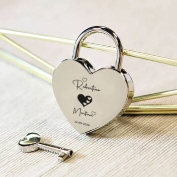 Gepersonaliseerd Liefdesslot zilver