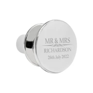 Mr & Mrs Zilveren Wijnstopper