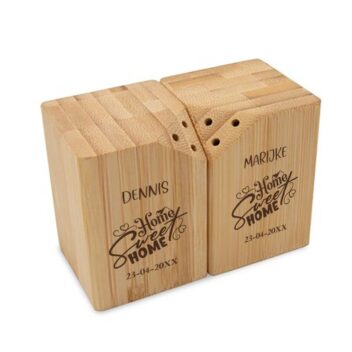 Bamboe Peper en Zoutstel - Home Sweet Home