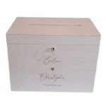 Houten enveloppendoos met slot