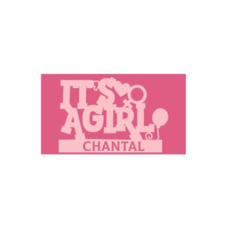 Schattige 'It's a Girl' Stickers