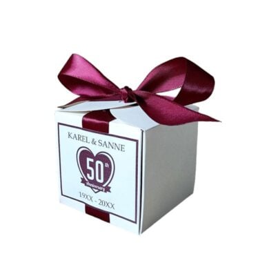 Elegante Jubileum Herinneringsdoosjes bordeaux