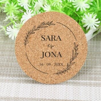 Gepersonaliseerde Kurk Onderzetters Sophia