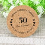 Gepersonaliseerde Kurk Onderzetters Jubileum