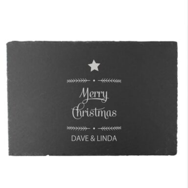 Gepersonaliseerde Serveerplank - Merry Christmas Editie