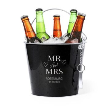 Gepersonaliseerde IJsemmer Mr & Mrs