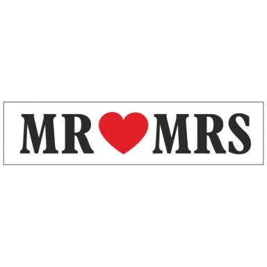 Kentekenplaat Mr & Mrs