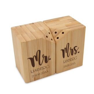 Bamboe Peper & Zoutstel - Mr. & Mrs. 2