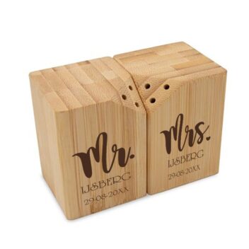 Bamboe Peper & Zoutstel - Mr. & Mrs. 2
