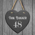 Gegraveerd Leisteen Naambordje Voordeur