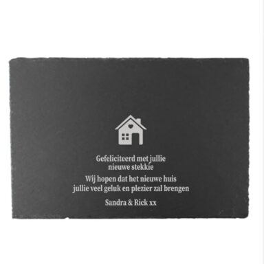 Gepersonaliseerde Borrelplank - Nieuw Huis Editie