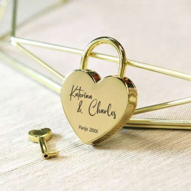 Travel Bridge Love Lock goud