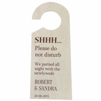 Gegraveerde Deurhanger voor Getuigen