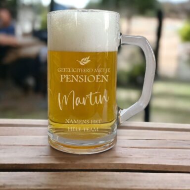 Gepersonaliseerd Bierglas - Pensioen