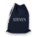 Gymtas Katoen Marine Gepersonaliseerd - Afbeelding 2