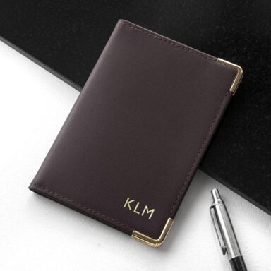 Luxe Lederen Paspoorthoes Gepersonaliseerd 3