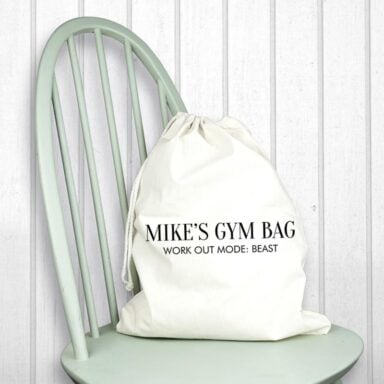 Katoenen Gymtas Crème Gepersonaliseerd