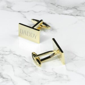 Manchetknopen Rechthoekig Goud