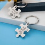 Gepersonaliseerde Puzzel Sleutelhanger Set