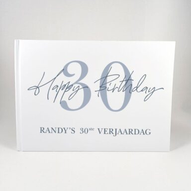Gepersonaliseerd 'Happy Birthday' Gastenboek