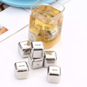 Gepersonaliseerde Whisky Stenen Set - 'Naam' Your My Rock