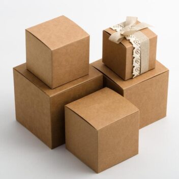 Kubusdoosjes Kraft - 10cm
