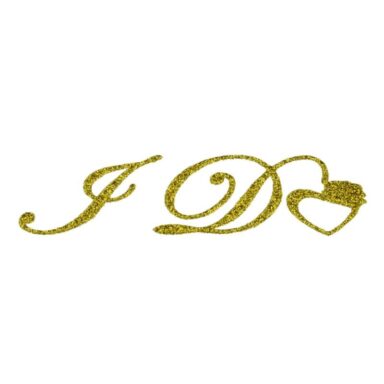 Schoen sticker I Do - Goud