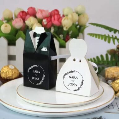 Romantische Bruiloft Geschenkdoosjes