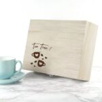 Houten Theedoos Tea Time met Persoonlijke Tekst