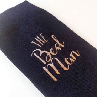 Navy Blue Bruiloft Sokken-2