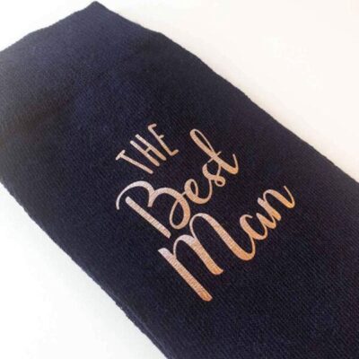 Navy Blue Bruiloft Sokken-2