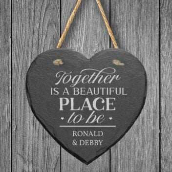 Hartvormig Leistenen Ophangbord