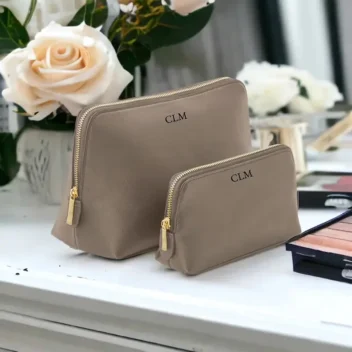 Luxe Make Up & Toilettas in Taupe 2