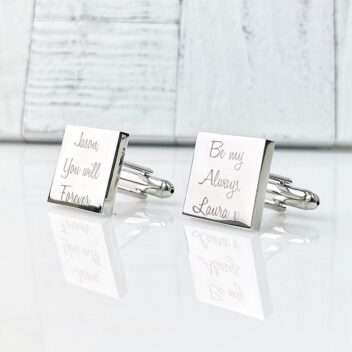 Vierkante Gepersonaliseerde Manchetknopen