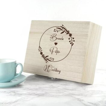 Gepersonaliseerde Theedoos Wedding