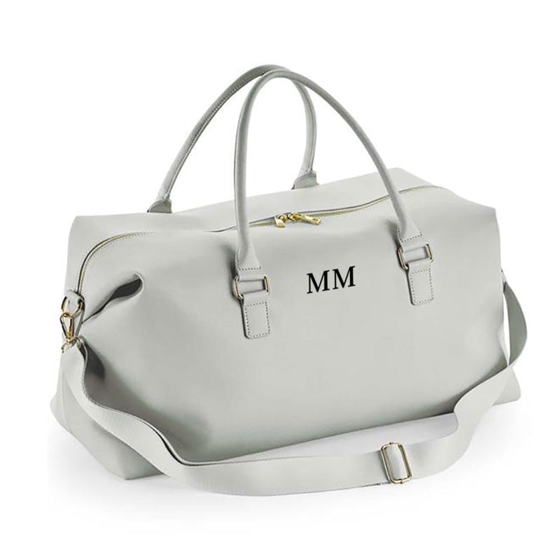 weekender-grijs Luxe Reistas met Monogram (Grijs)