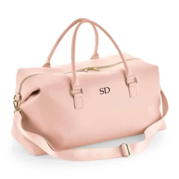 Luxe Weekendtas met Monogram (Roze)